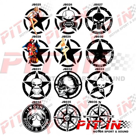 JEEP STYLE STAR STICKERS 2